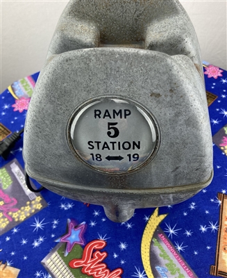 Frosted Ramp #5 Skowhegan COOP Drive-In Movie Speaker Junction Box + LED Light